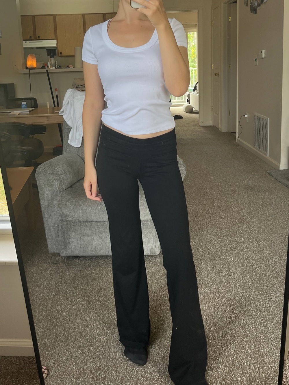 Old Navy low rise flare black leggings pants extra small